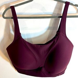 LULULEMON Sz 36D Padded Burgundy Sports Bra